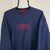 Vintage Umbro Spellout Sweatshirt in Navy - Men's Medium/Women's Large
