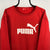 Vintage Puma Spellout Sweatshirt in Red/White - Men's XL/Women's XXL