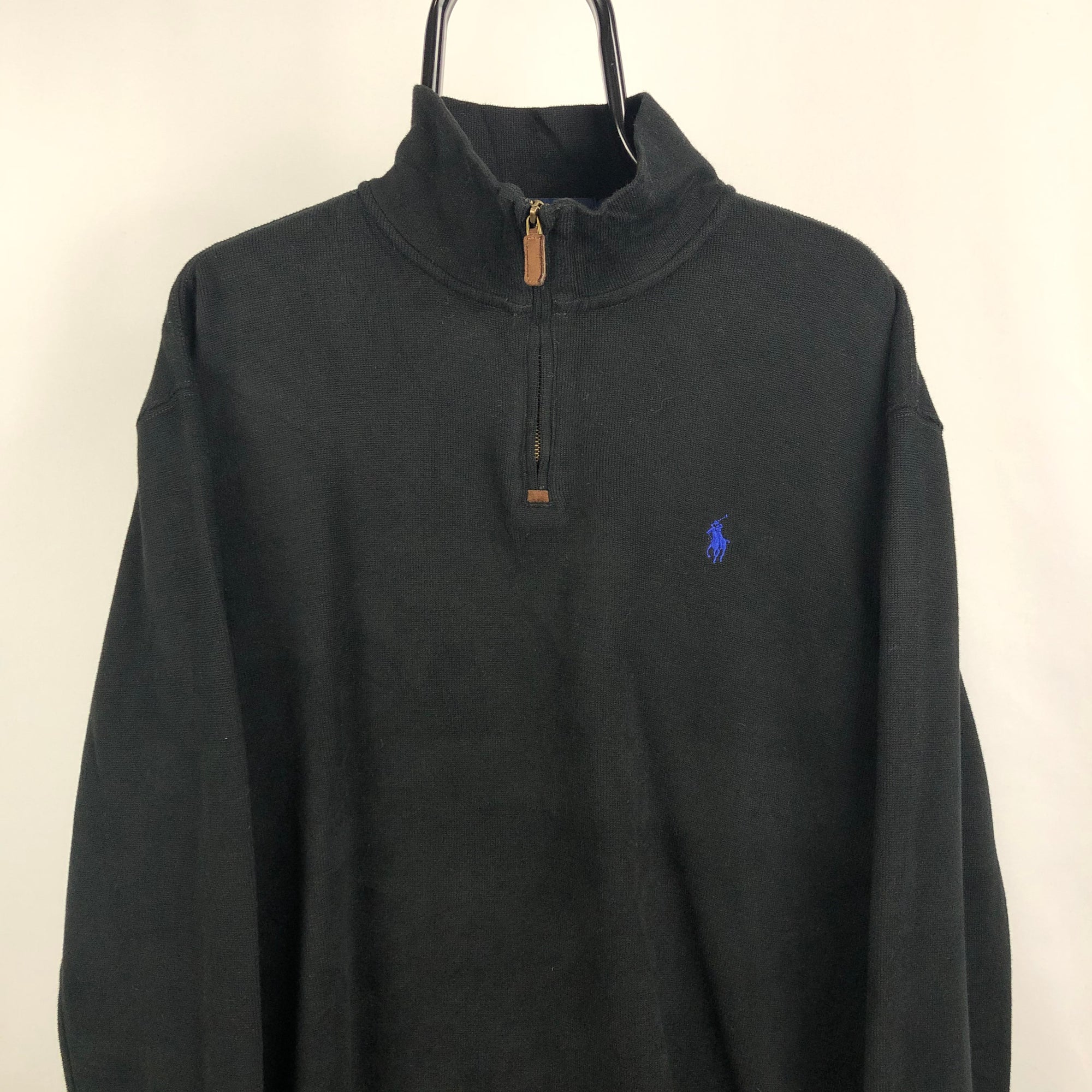 Polo Ralph Lauren 1/4 Zip Sweatshirt in Black - Men's XL/Women's XXL