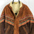 Vintage Aztec Suede Sherpa Lined Jacket - Men's Large/Women's XL