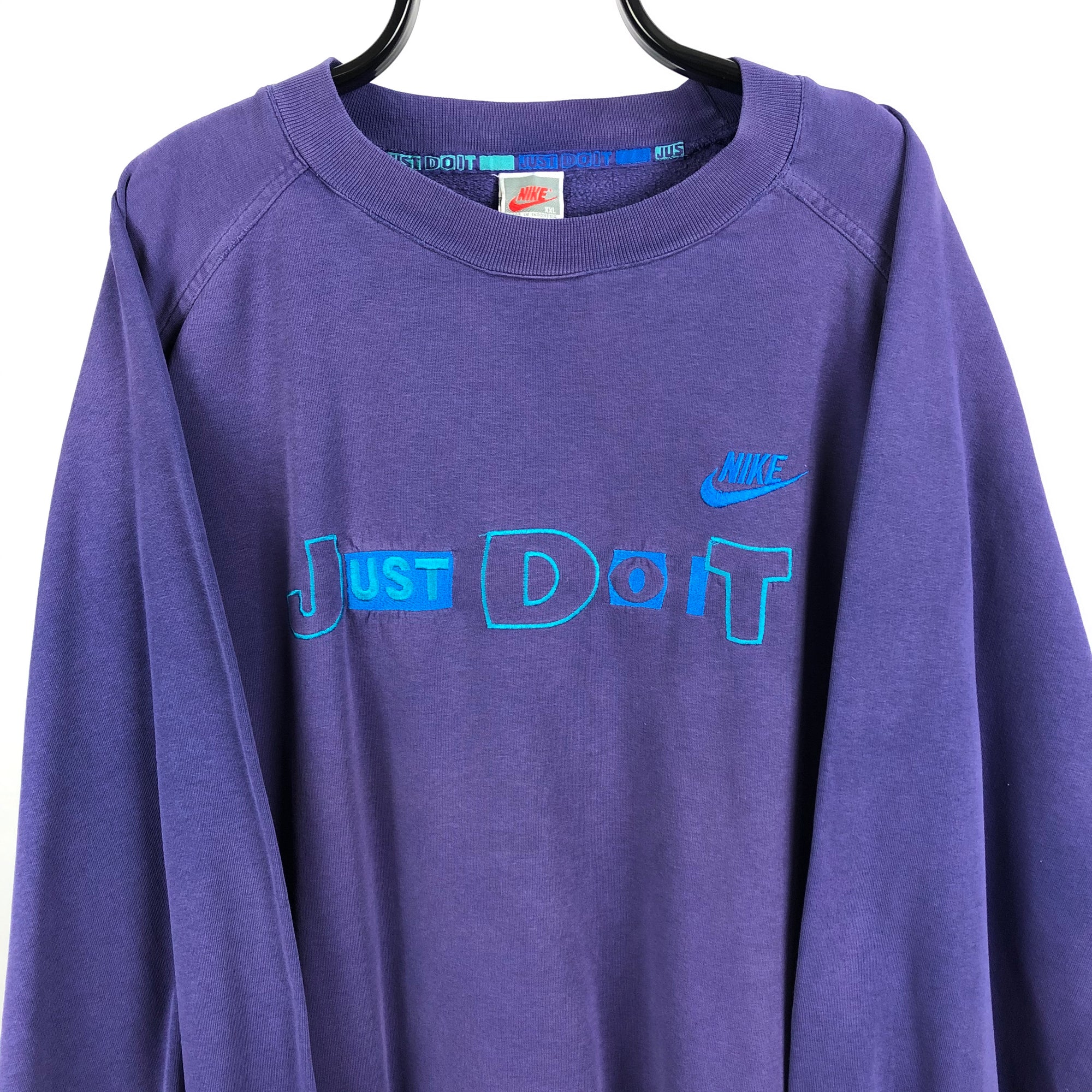 Vintage 80s Nike 'Just Do It' Sweatshirt - Men's XXL/Women's XXXL
