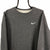 Nike Embroidered Small Swoosh Sweatshirt in Charcoal - Men's Medium/Women's Large