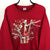 Vintage Winter Birds Sweatshirt in Deep Red - Men's XL/Women's XXL