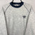 Vintage 90s Adidas Embroidered Small Logo Sweatshirt in Grey/Navy - Men's Medium/Women's Large