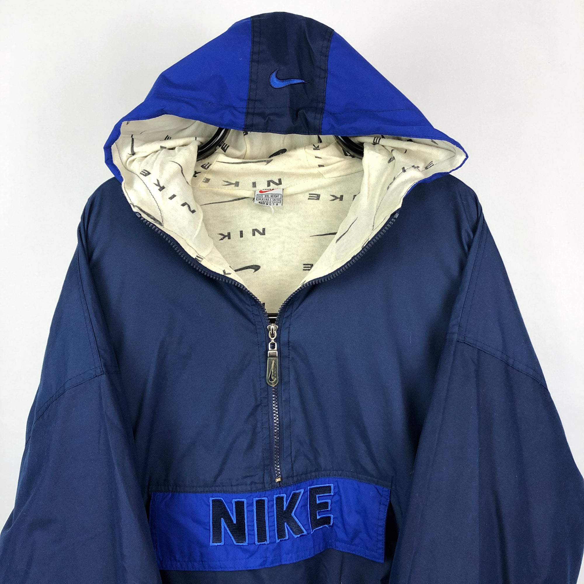 Vintage 90s Nike Spellout Half Zip Track Jacket - Men's XL/Women's XXL