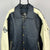 Vintage Leather Varsity Jacket in Cream/Black - Men's XL/Women's XXL