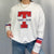 Vintage Tommy Jeans Spellout Sweatshirt With Big Logo - Women's Large/Men's Small
