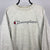 Vintage Champion Spellout Reverse Weave Sweatshirt in Grey - Men's Large/Women's XL