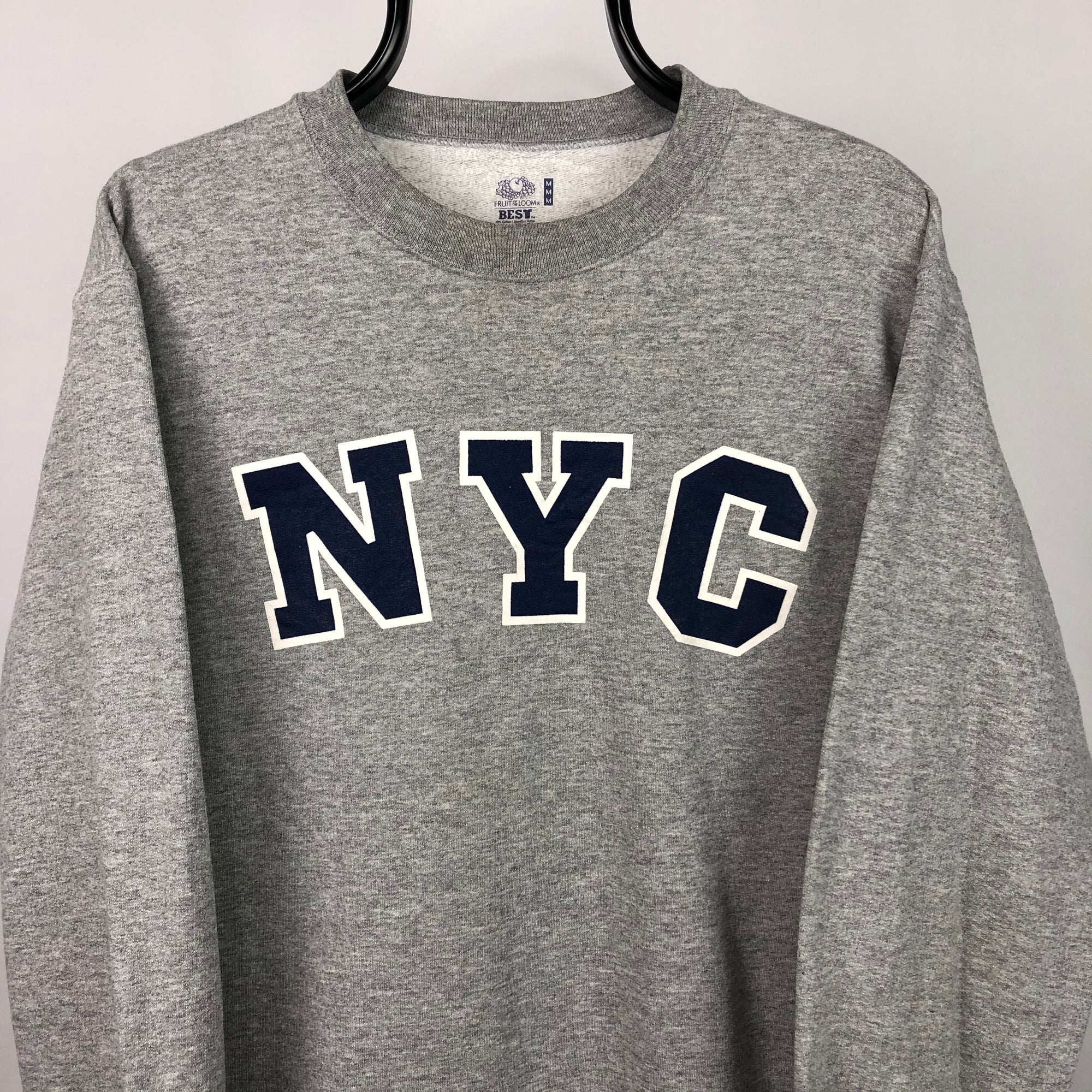 Vintage NYC Sweatshirt in Grey - Men's Small/Women's Medium