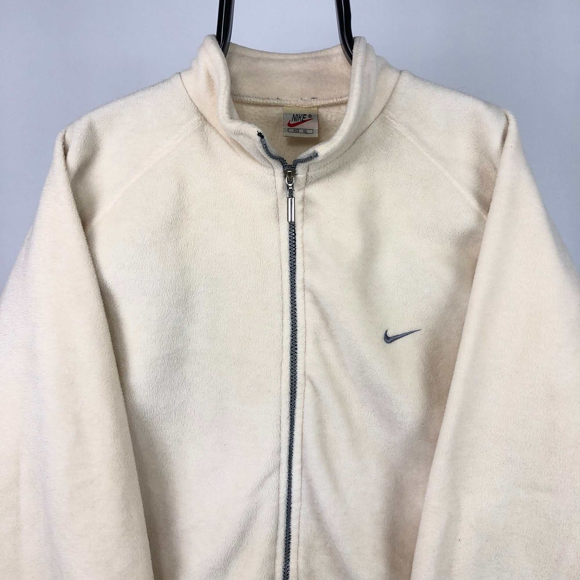 Vintage 90s Nike Fleece in Cream - Men's Medium/Women's Large