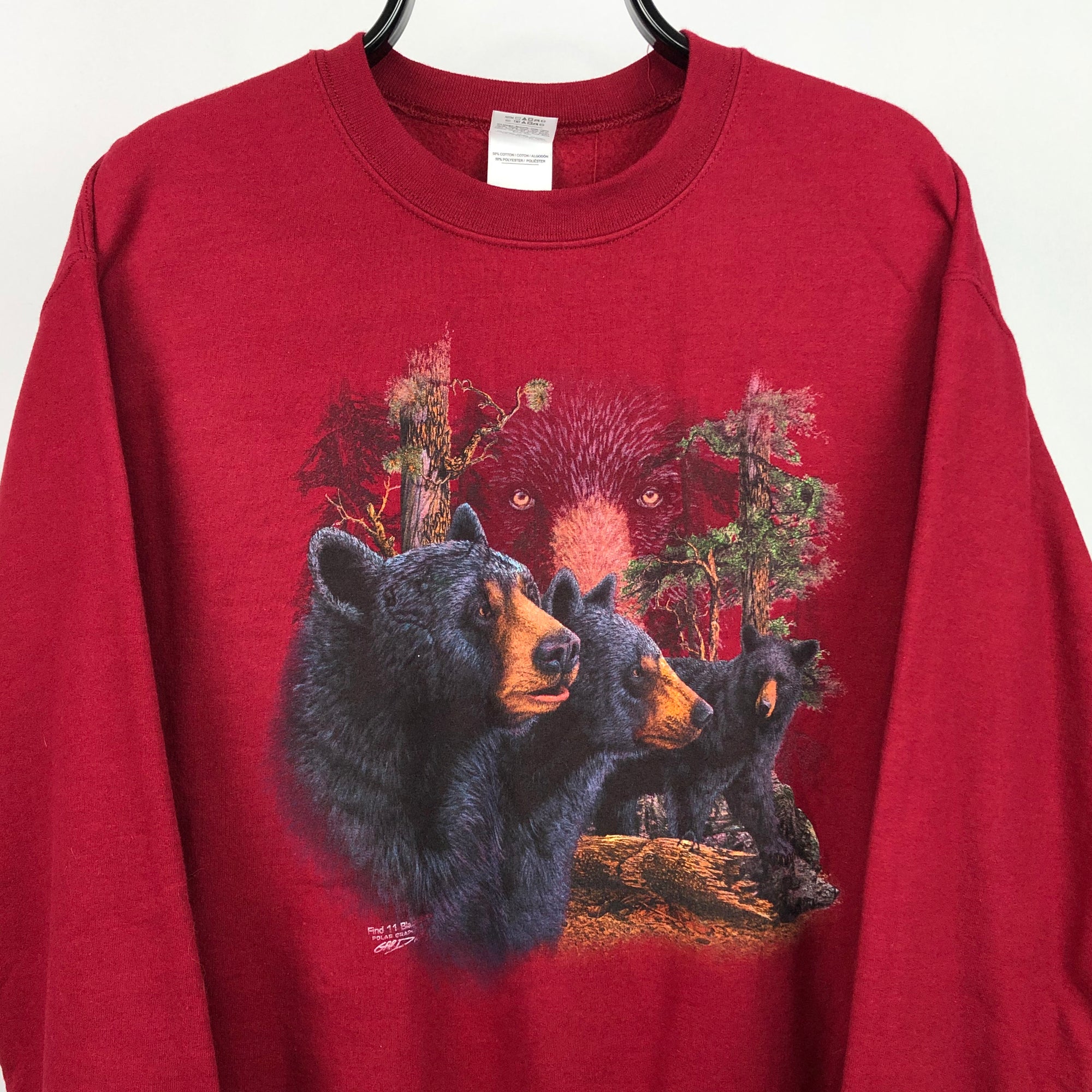 Vintage Bears Print Sweatshirt - Men's Small/Women's Medium