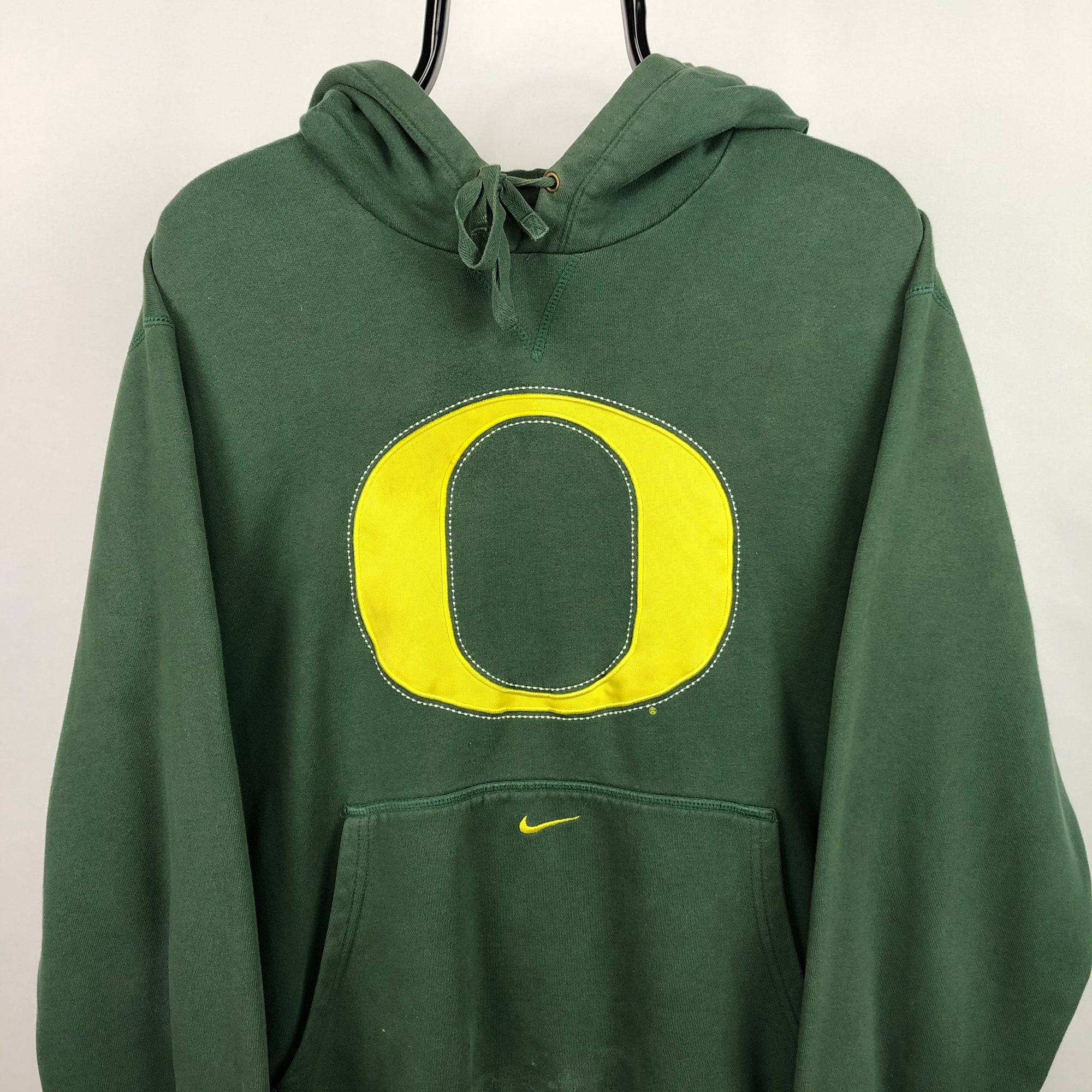 Nike Centre Swoosh 'Oregon Ducks' Hoodie in Green - Men's Large/Women's XL