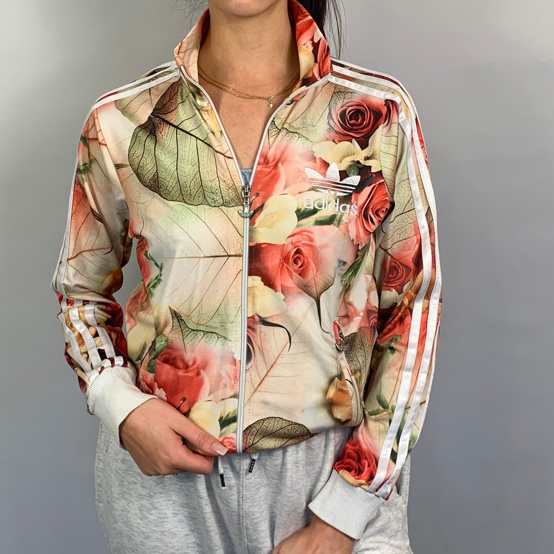 VINTAGE ADIDAS TRACK JACKET - WOMEN'S Small