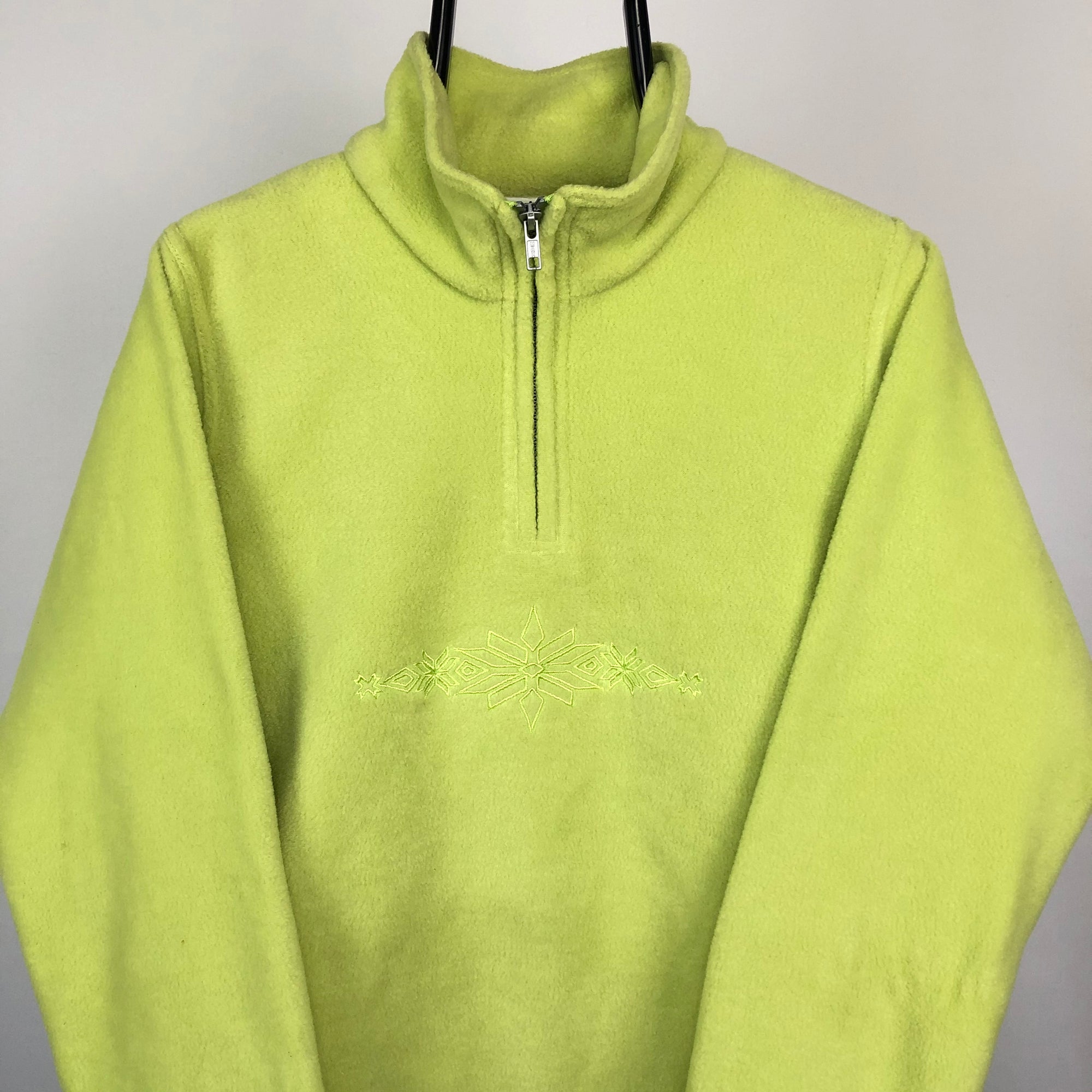 Vintage Etrirel Lime Green Fleece - Men's Small/Women's Medium
