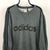 Vintage Adidas Spellout Sweatshirt in Grey/Black - Men's XL/Women's XXL