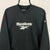 Vintage 90s Reebok Spellout Sweatshirt in Black/Blue - Men's Small/Women's Medium