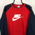 Vintage Nike Spellout Sweatshirt in Red/White/Navy - Men's Medium/Women's Large