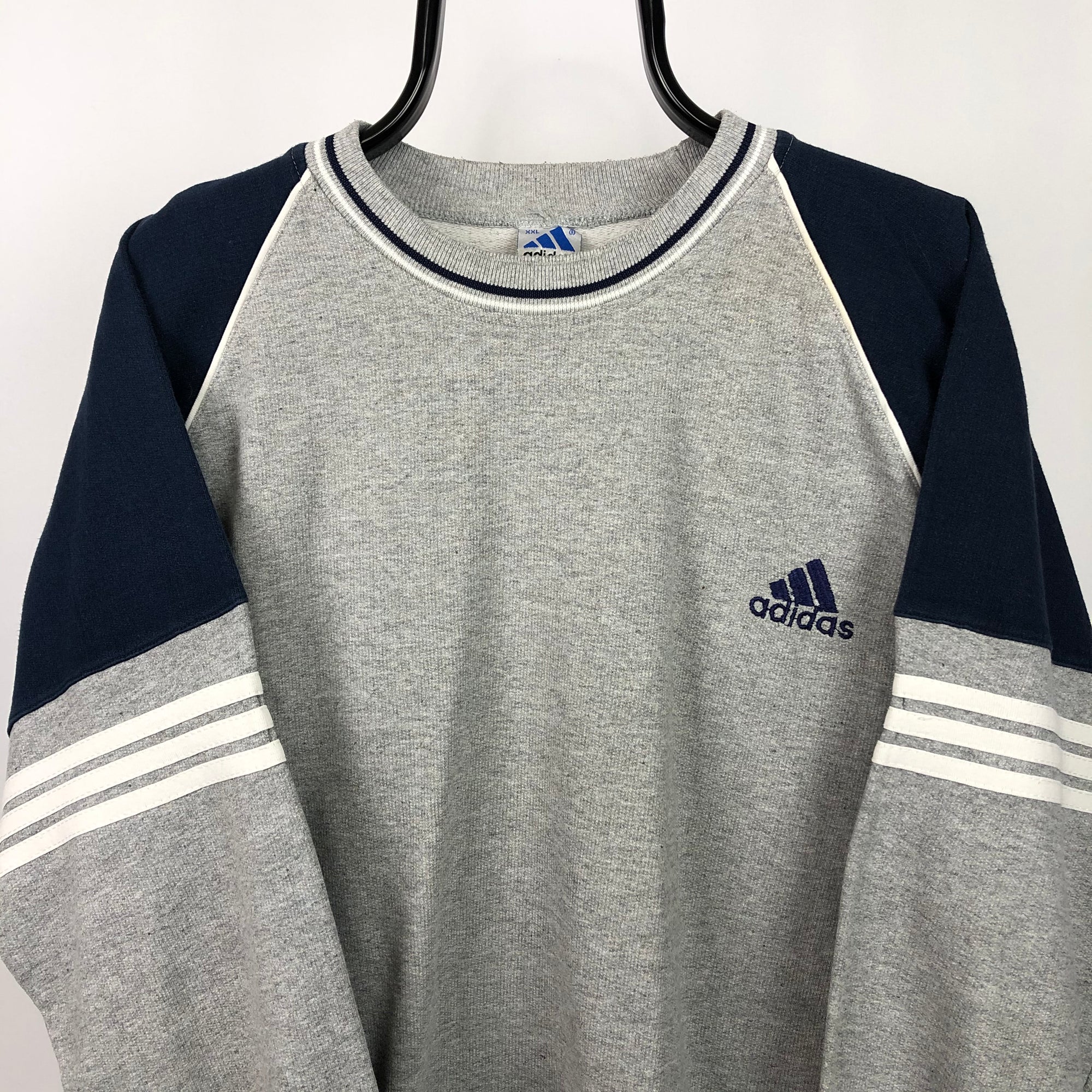 Vintage 90s Adidas Embroidered Small Logo Sweatshirt - Men's Large/Women's XL