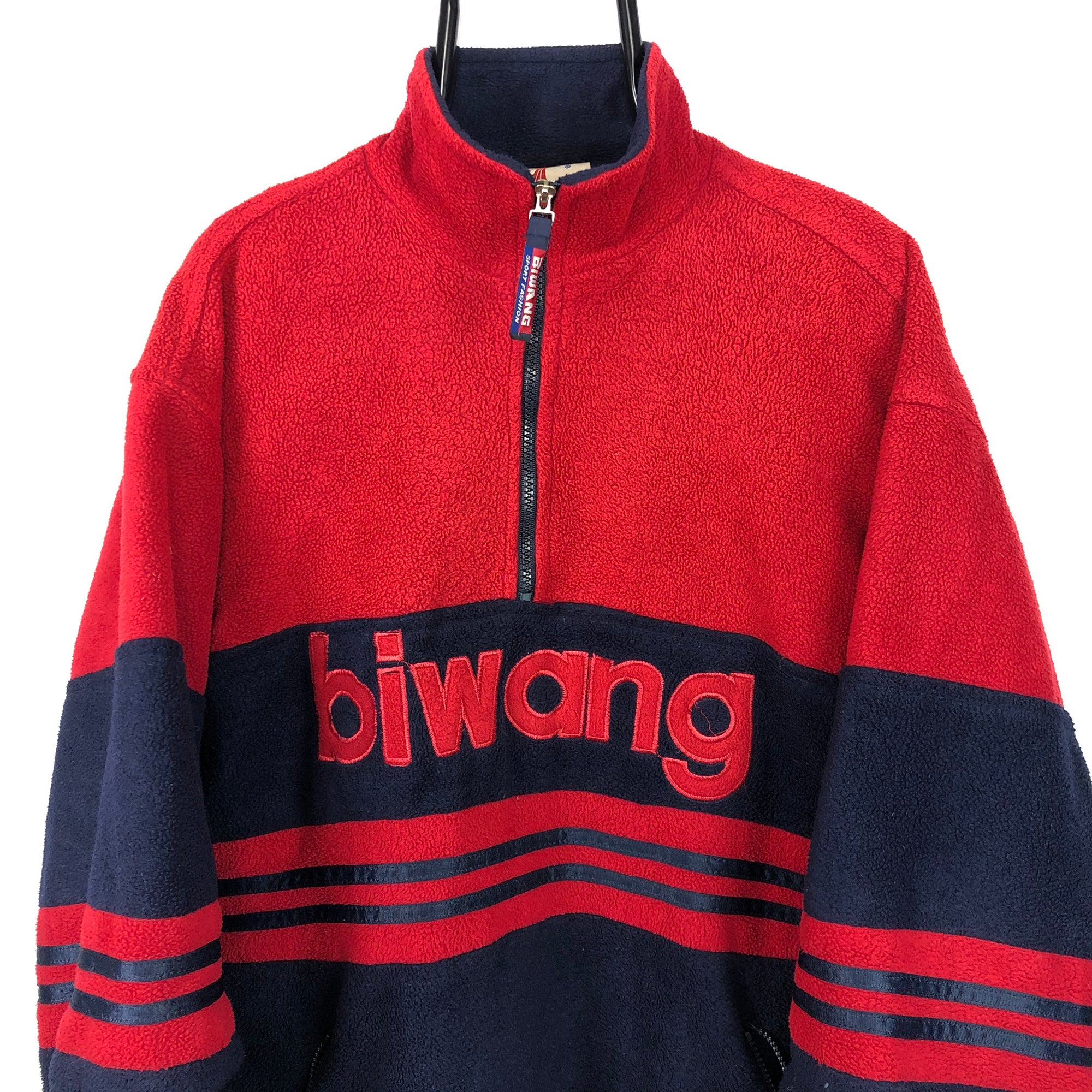 Vintage Biwang Fleece in Red/Navy - Men's XL/Women's XXL