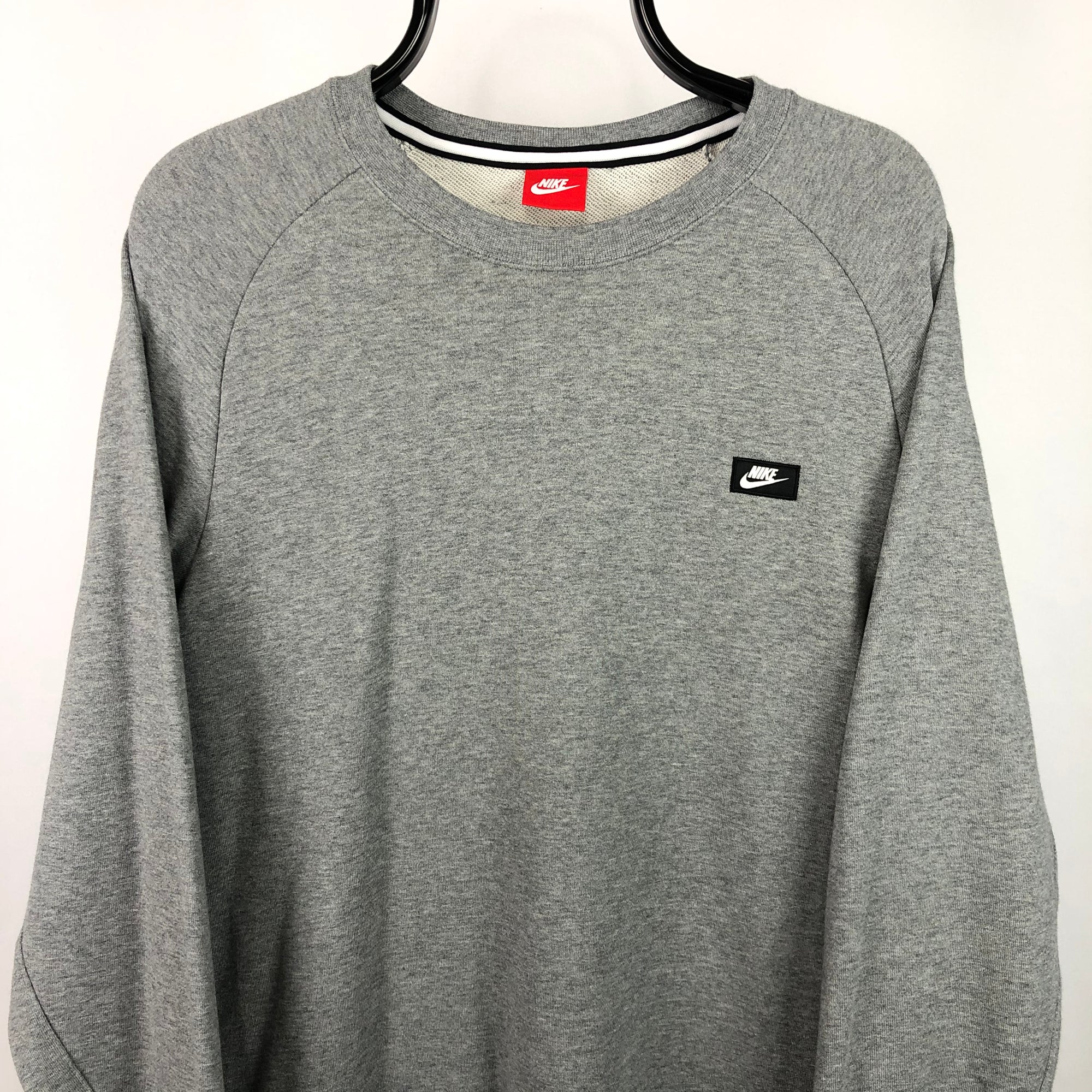 Nike Small Logo Sweatshirt in Grey - Men's Large/Women's XL