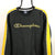 Vintage Champion Spellout Sweatshirt in Black/Yellow - Men's Medium/Women's Large