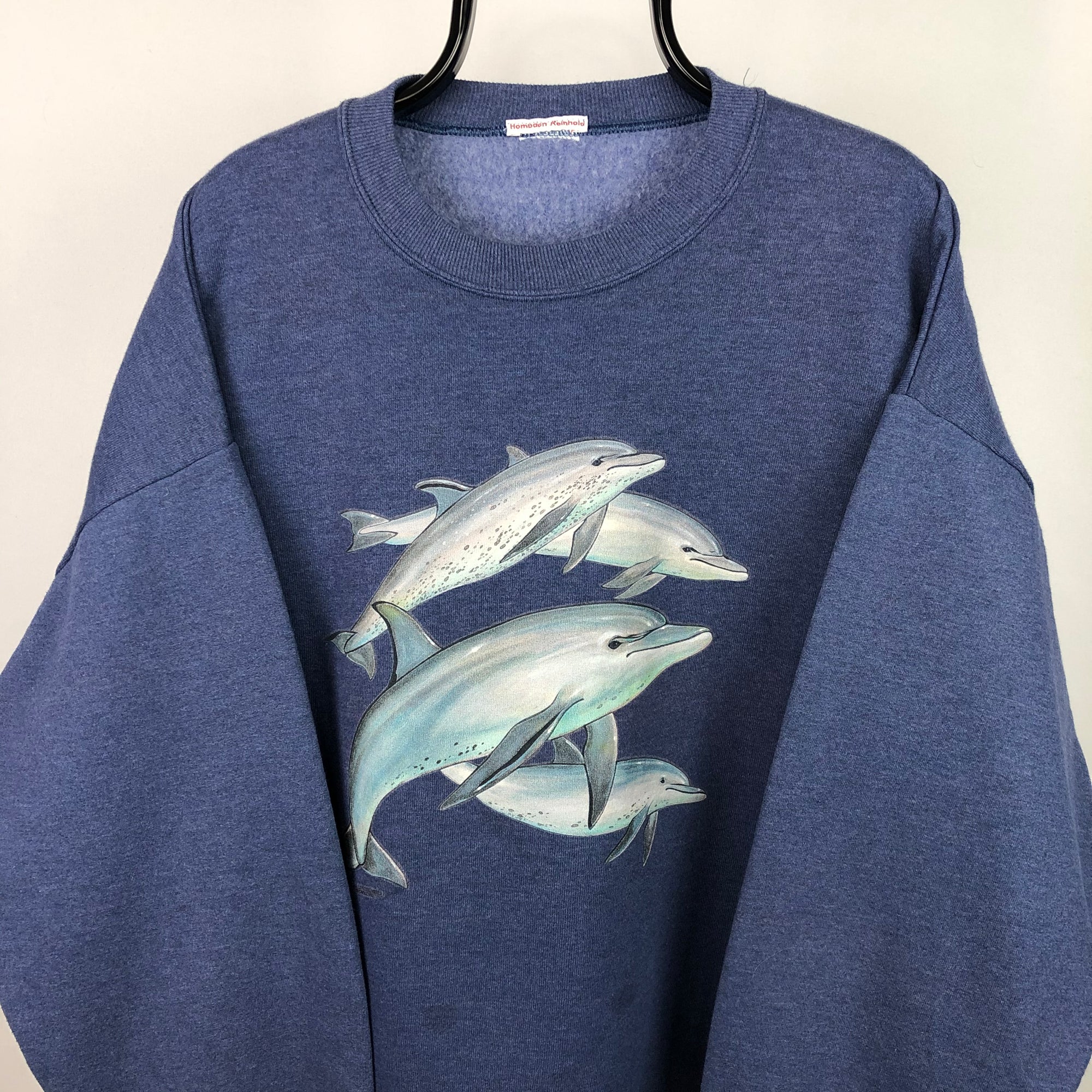 Vintage 90s Dolphin Sweatshirt - Men's XL/Women's XXL