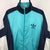 Vintage 90s Adidas Track Jacket in Turquoise/Navy/White - Men's Large/Women's XL