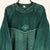 Vintage 90s Velour Sweatshirt in Green - Men's Medium/Women's Large