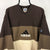 Vintage 90s Adidas Spellout Sweatshirt in Beige/Brown - Men's Large/Women's XL