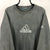 Vintage 90s Adidas Spellout Sweatshirt in Washed Grey - Men's XL/Women's XXL