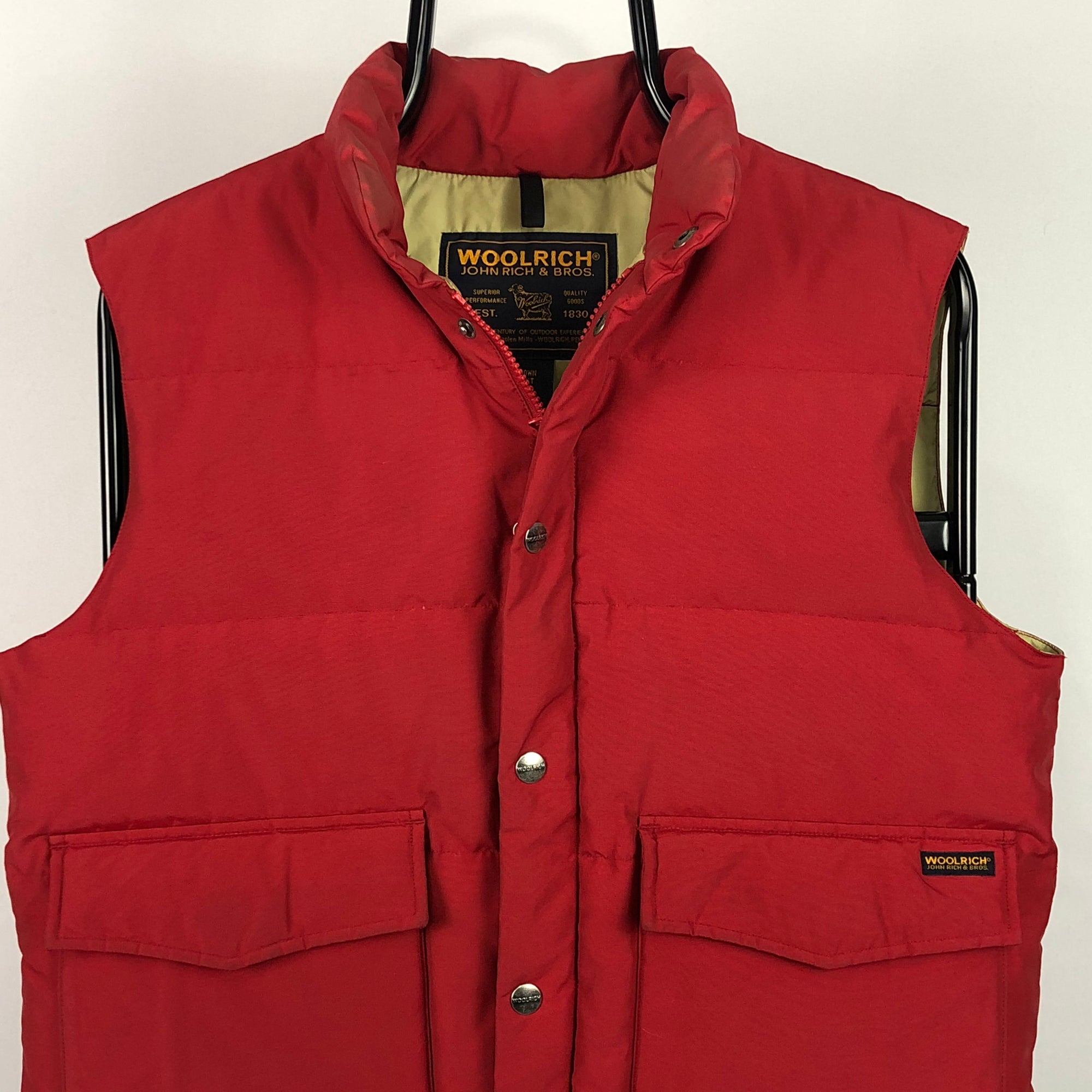 Woolrich Down Gilet in Red - Men's Small/Women's Medium