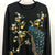 Vintage Peacock Embroidery Sweatshirt - Men's Medium/Women's Large