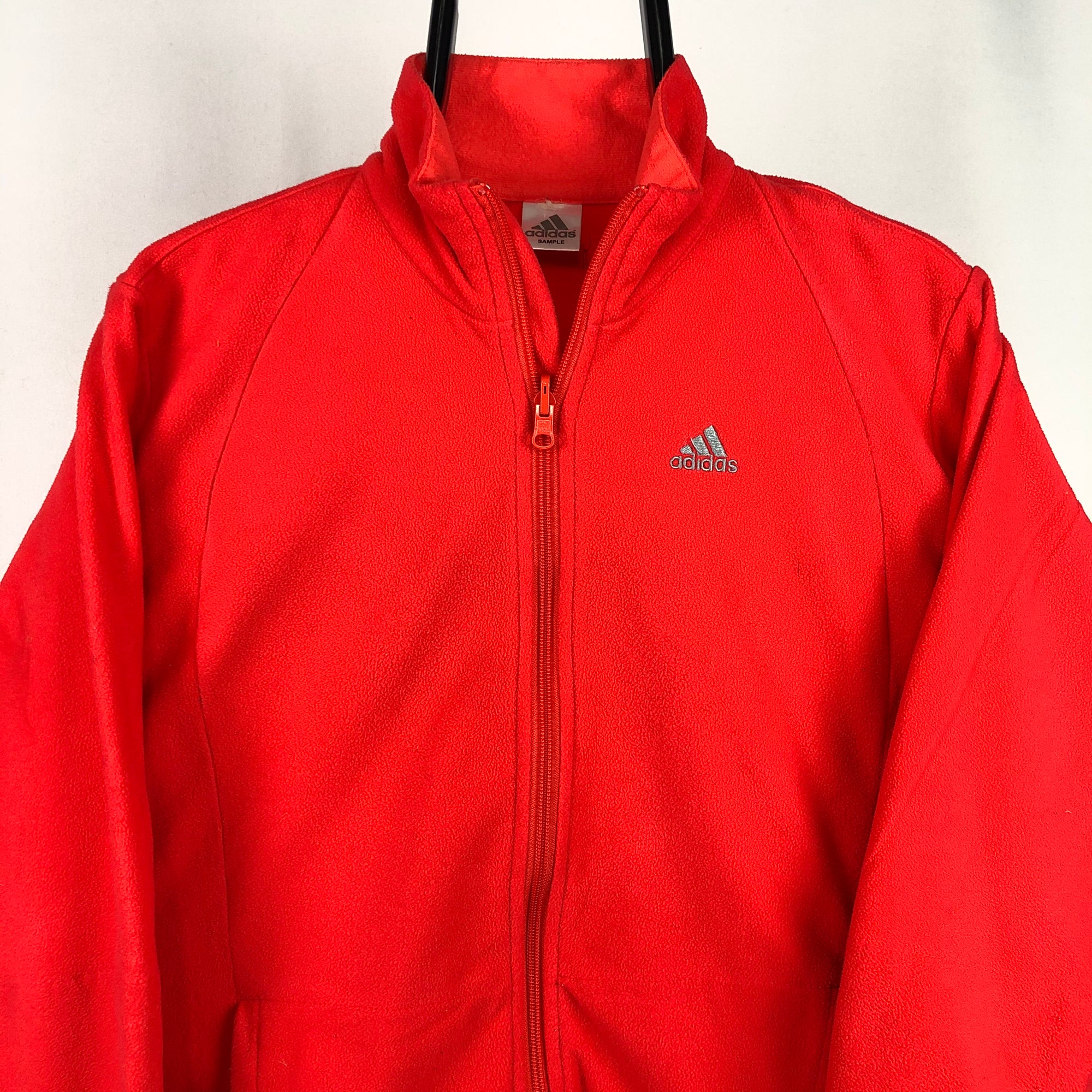 Adidas Neon Red Sample Fleece - Men's Small/Women's Medium