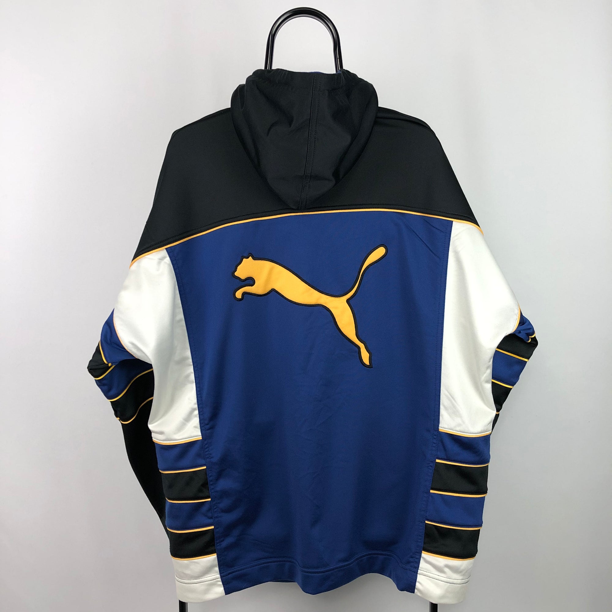 Vintage Puma Big Logo Hooded Track Jacket - Men's XL/Women's XXL
