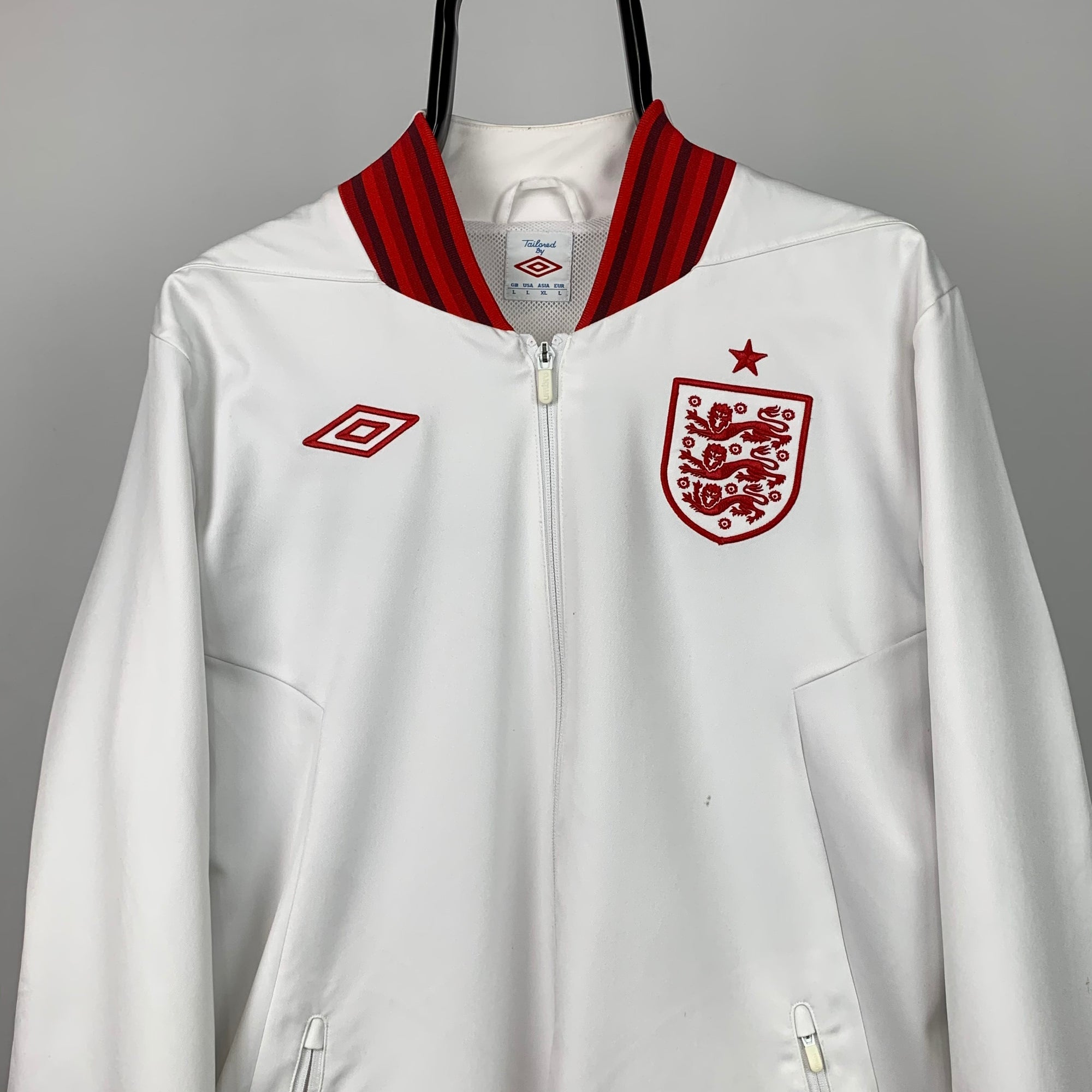 Vintage Umbro England Football Track Jacket - Men's Large/Women's XL