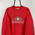 Vintage 'Youngstown State' Embroidered Sweatshirt in Red - Men's Medium/Women's Large