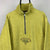 Vintage 'Snow' 1/4 Zip Fleece in Mustard Green - Men's XL/Women's XXL