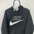 Vintage Nike Embroidered Spellout Hoodie in Black/White - Men's Small/Women's Medium