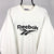 Vintage 90s Reebok Spellout Sweatshirt in White - Men's Large/Women's XL