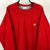 Adidas Embroidered Small Logo Sweatshirt in Red - Men's XL/Women's XXL