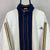 Vintage 90s Adidas Track Jacket in White/Navy/Yellow - Men's Large/Women's XL