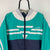Vintage 80s Adidas Track Jacket in Green/White/Navy - Men's Large/Women's XL