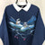 Vintage 90s Habitat Winter Birds Collared Sweatshirt - Men's Medium/Women's Large