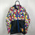 Vintage Crazy Print Waterproof Jeantex Jacket - Men's Large/Women's XL