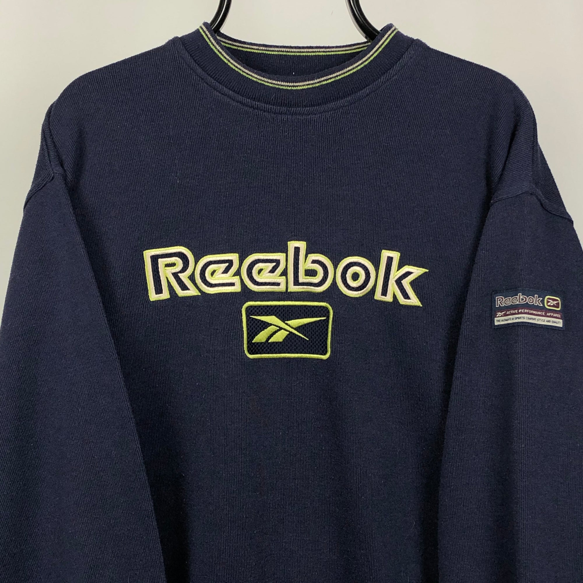 Vintage Reebok Spellout Sweatshirt - Men's Medium/Women's Large