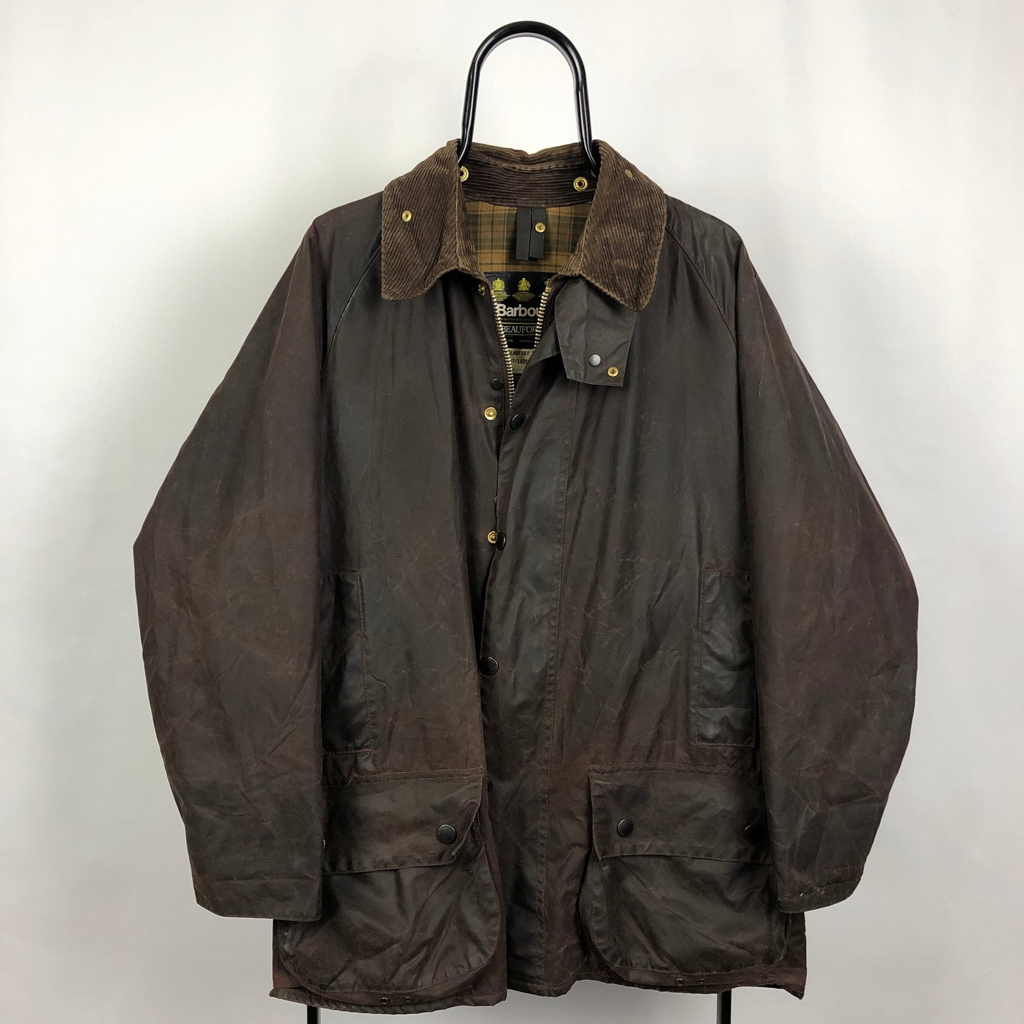 Vintage Barbour Wax Jacket in Brown - Men's Large/Women's XL