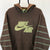 Vintage Nike Air Spellout Heavyweight Hoodie in Brown/Green - Men's XL/Women's XXL