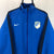 Nike Embroidered Swoosh Track Jacket in Blue/Navy - Men's Medium/Women's Large