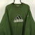 Vintage Adidas Spellout Sweatshirt in Forest Green - Men's XL/Women's XXL