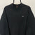 Vintage 90s Nike Embroidered Small Swoosh Fleece Sweatshirt in Black - Men's Medium/Women's Large